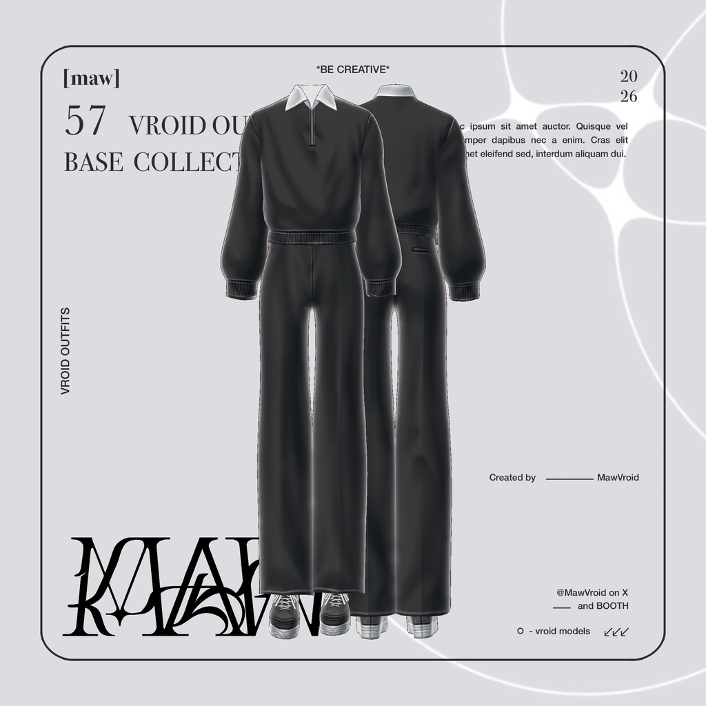 57 OUTFIT VROID by [maw]