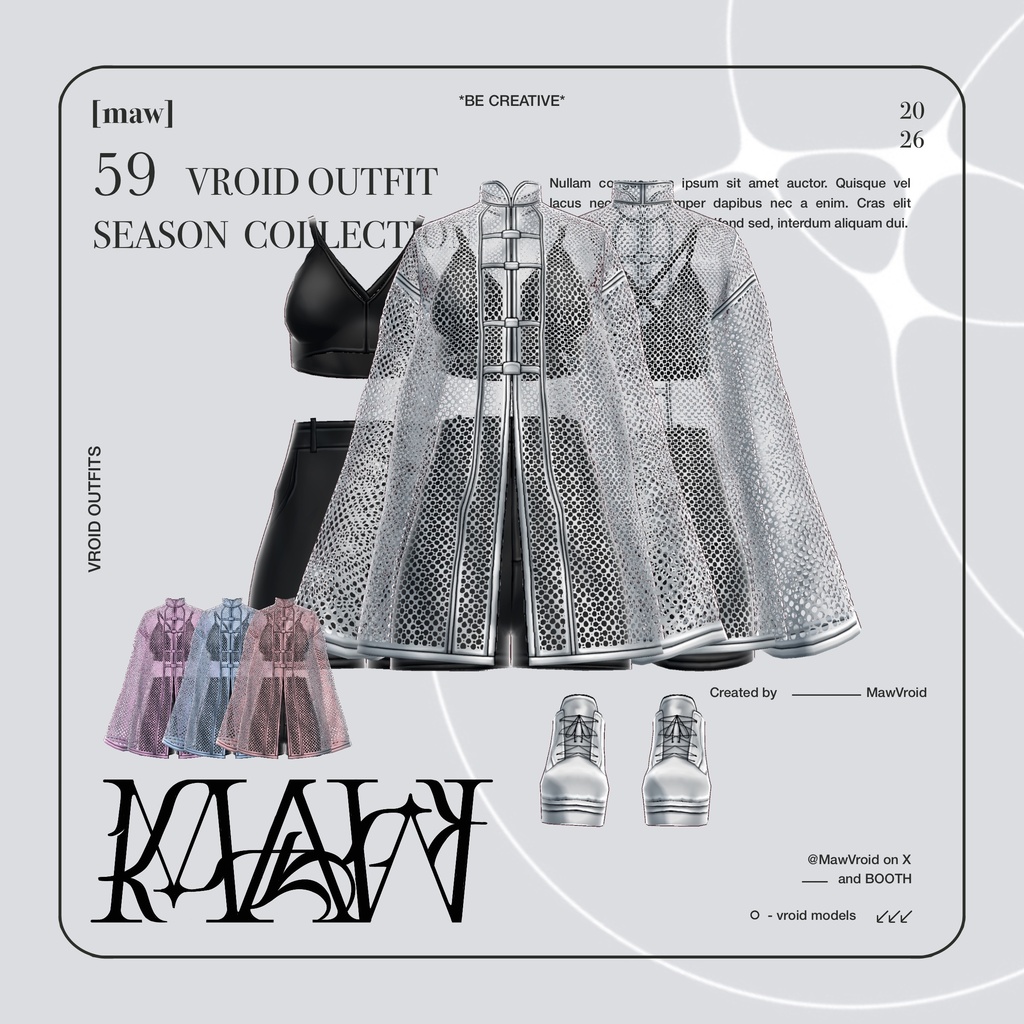 59 OUTFIT VROID by [maw]