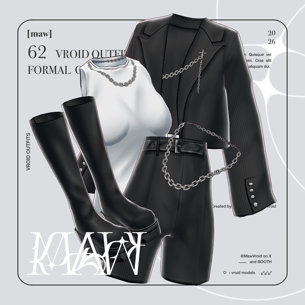 62 DARK ACADEMIA |FULL COLOR| VROID
