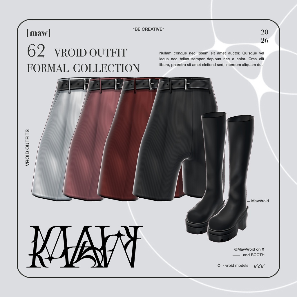 62 DARK ACADEMIA |FULL COLOR| VROID