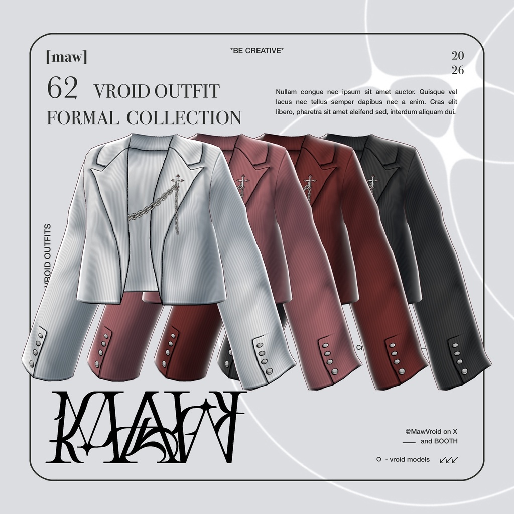 62 DARK ACADEMIA |FULL COLOR| VROID