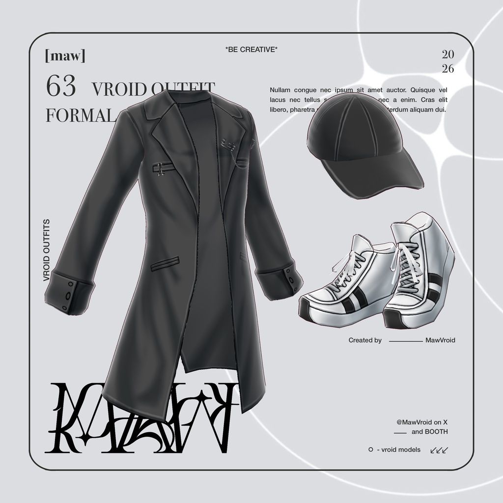 63 GOTHIC MINIMAL |FULL COLOR| VROID