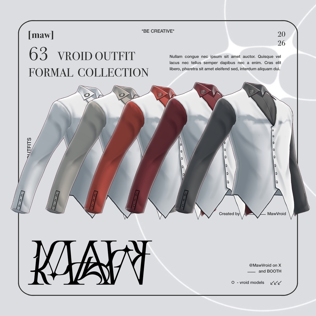 63 GOTHIC MINIMAL |FULL COLOR| VROID