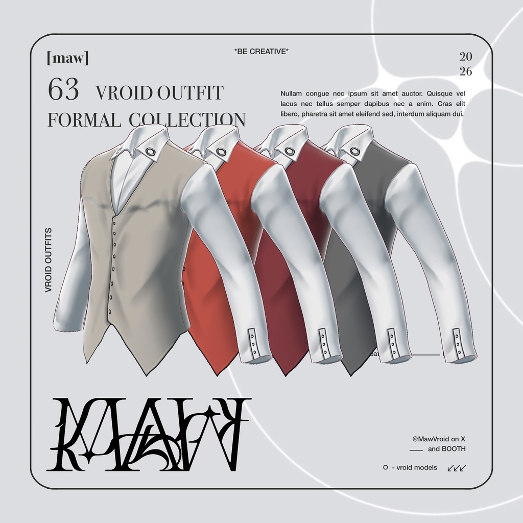 63 GOTHIC MINIMAL |FULL COLOR| VROID