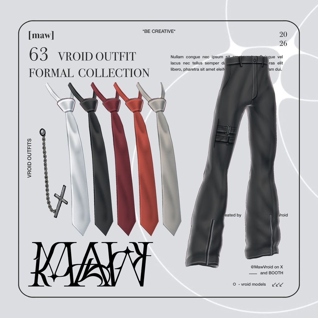 63 GOTHIC MINIMAL |FULL COLOR| VROID