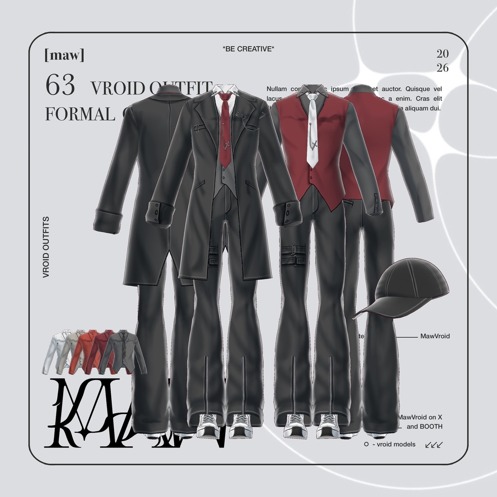 63 OUTFIT VROID by [maw] |FULL COLOR CUSTOMIZATION|