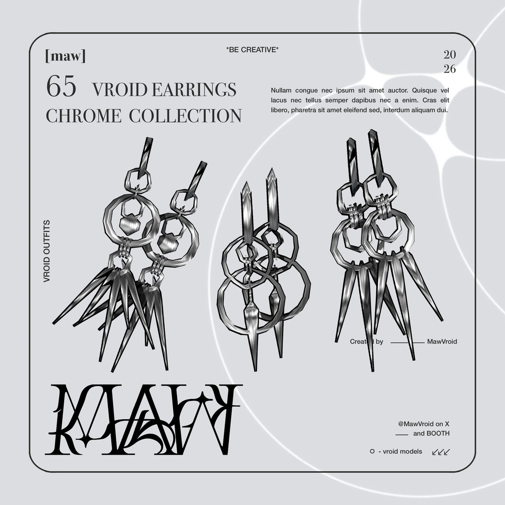 65 EARRINGS VROID by [maw]