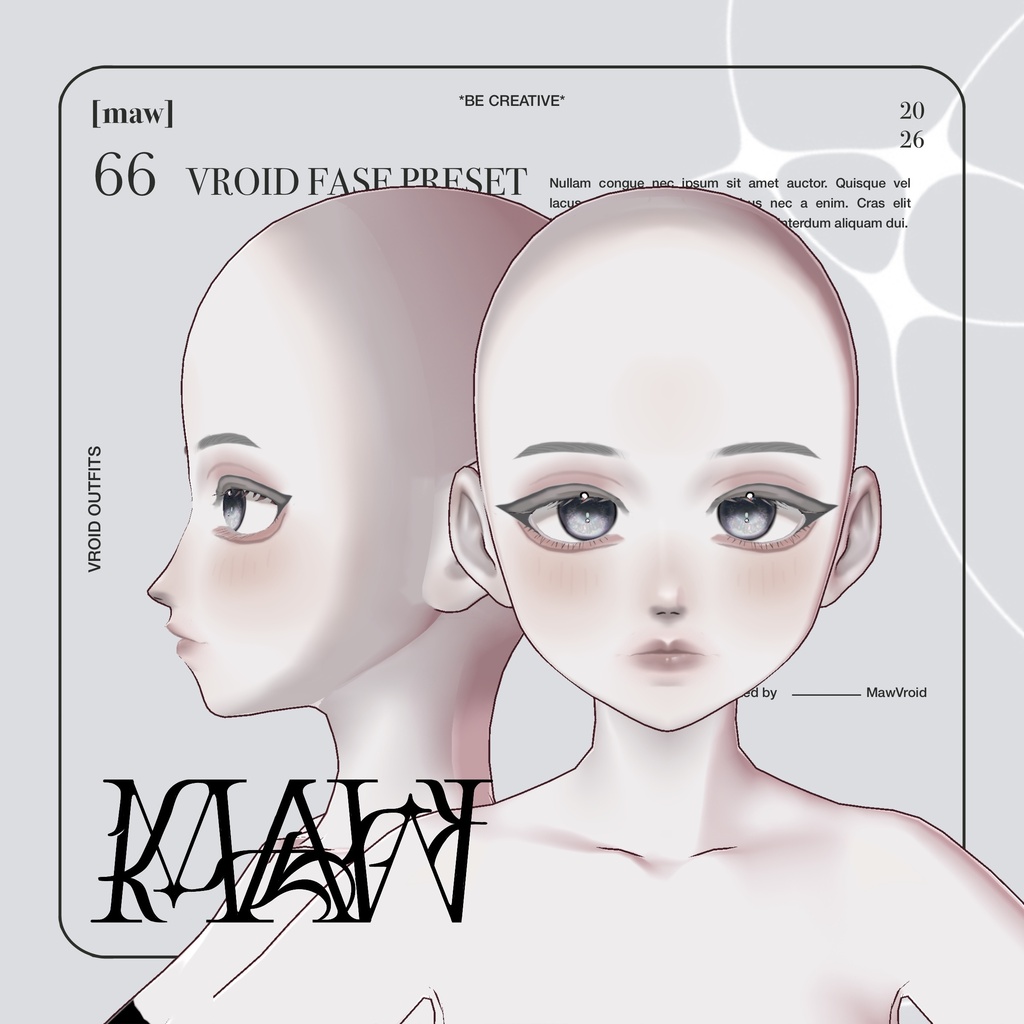 66 VROID FACE PRESET by [maw]