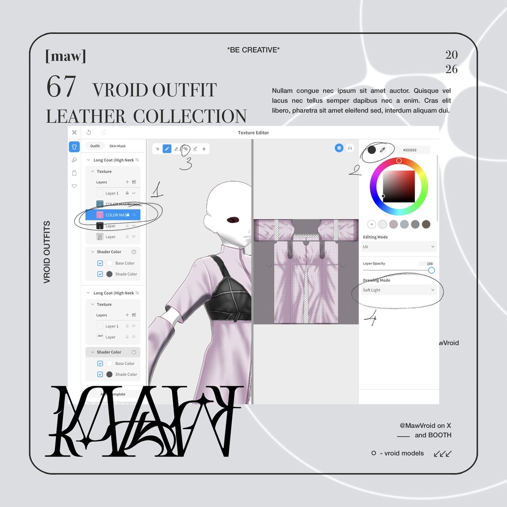 67 LEATHER | FULL COLOR | VROID