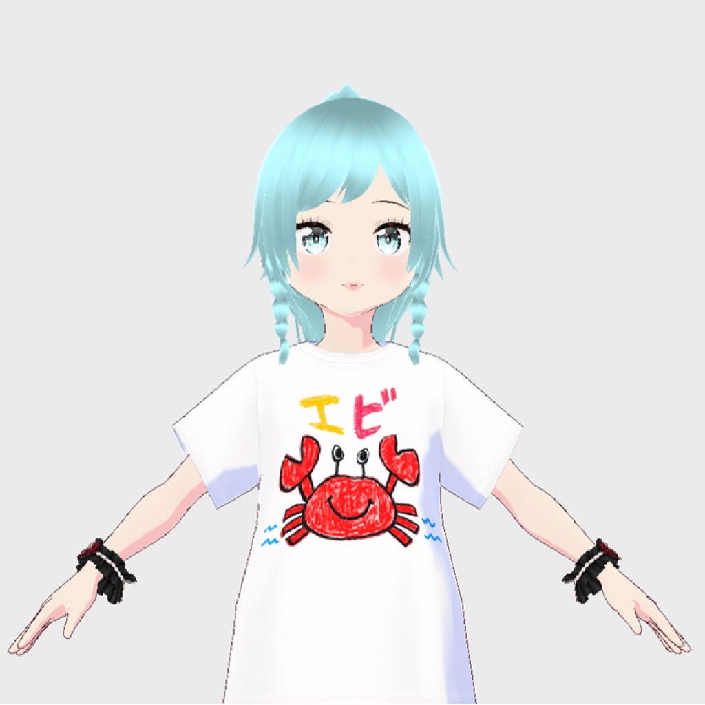 Vroid用　エビTシャツ
