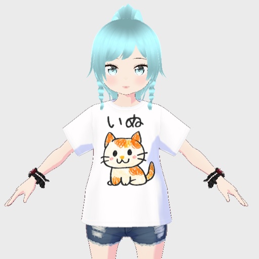 VRoid用　いぬのTシャツ