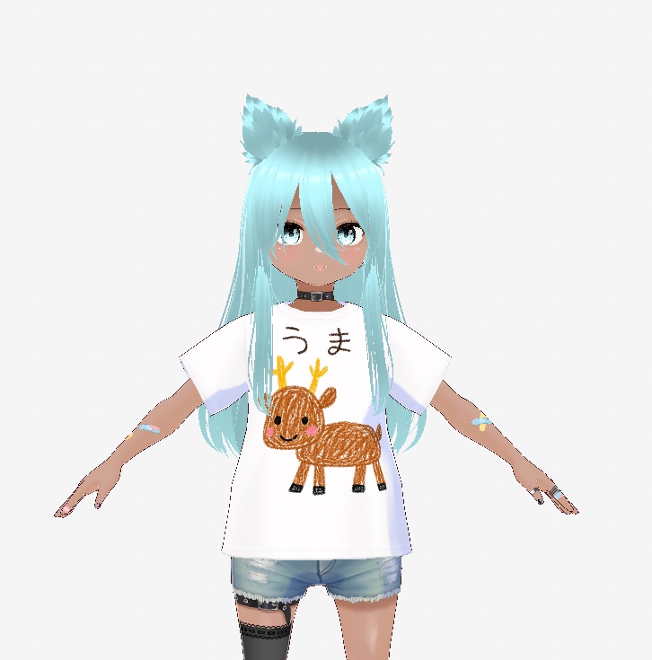 VRoid用　うまTシャツ