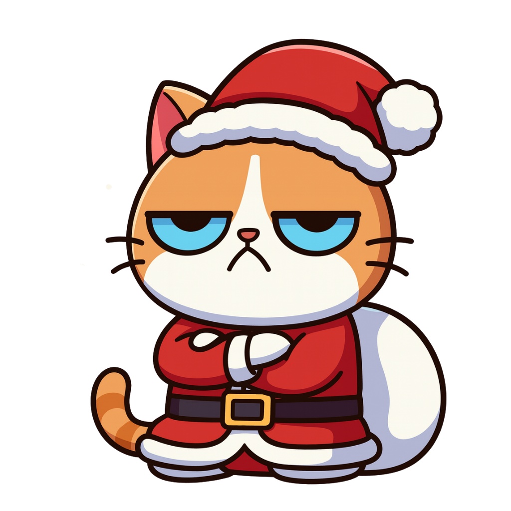 【Cat】不機嫌なサンタ猫①