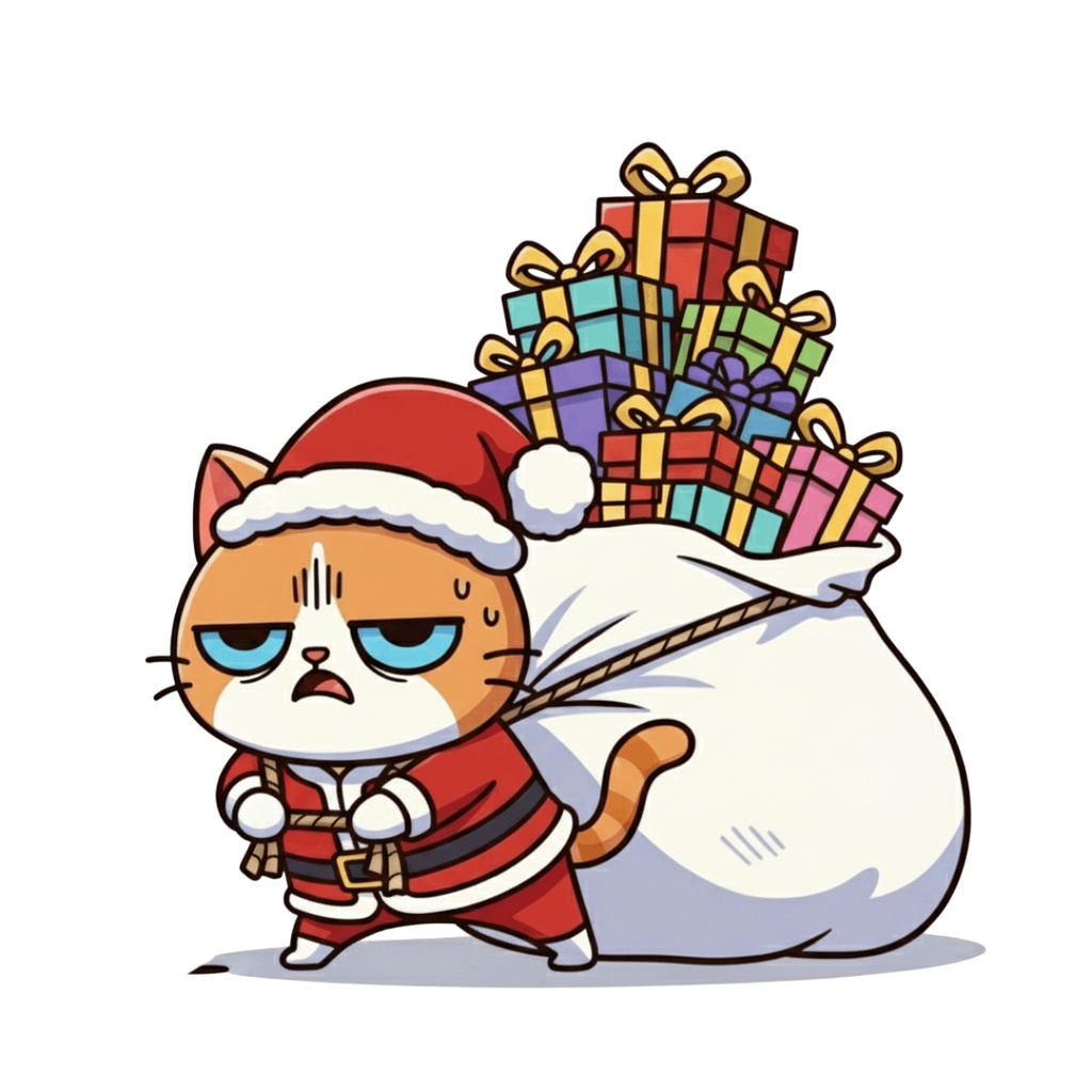 【Cat】不機嫌なサンタ猫②