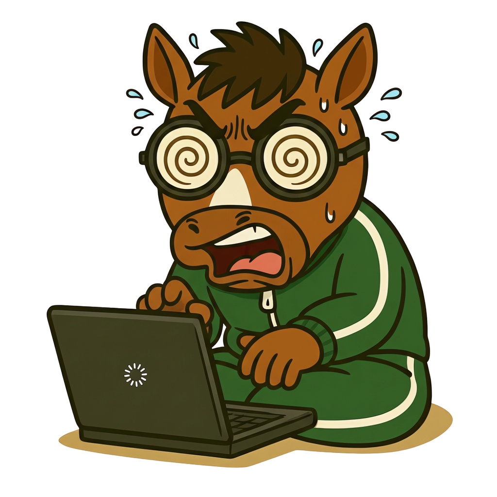 【Horse】フリーズして発狂寸前の馬