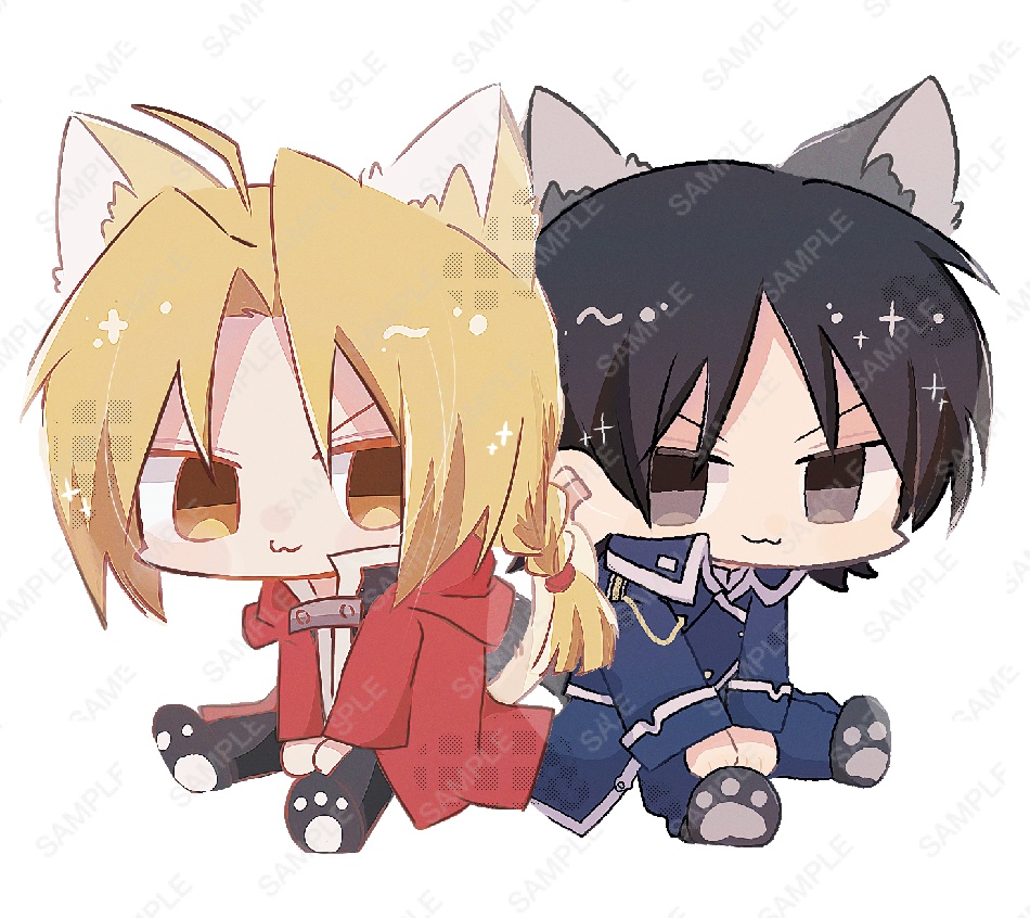 おすわりアクキー（ロイエド）