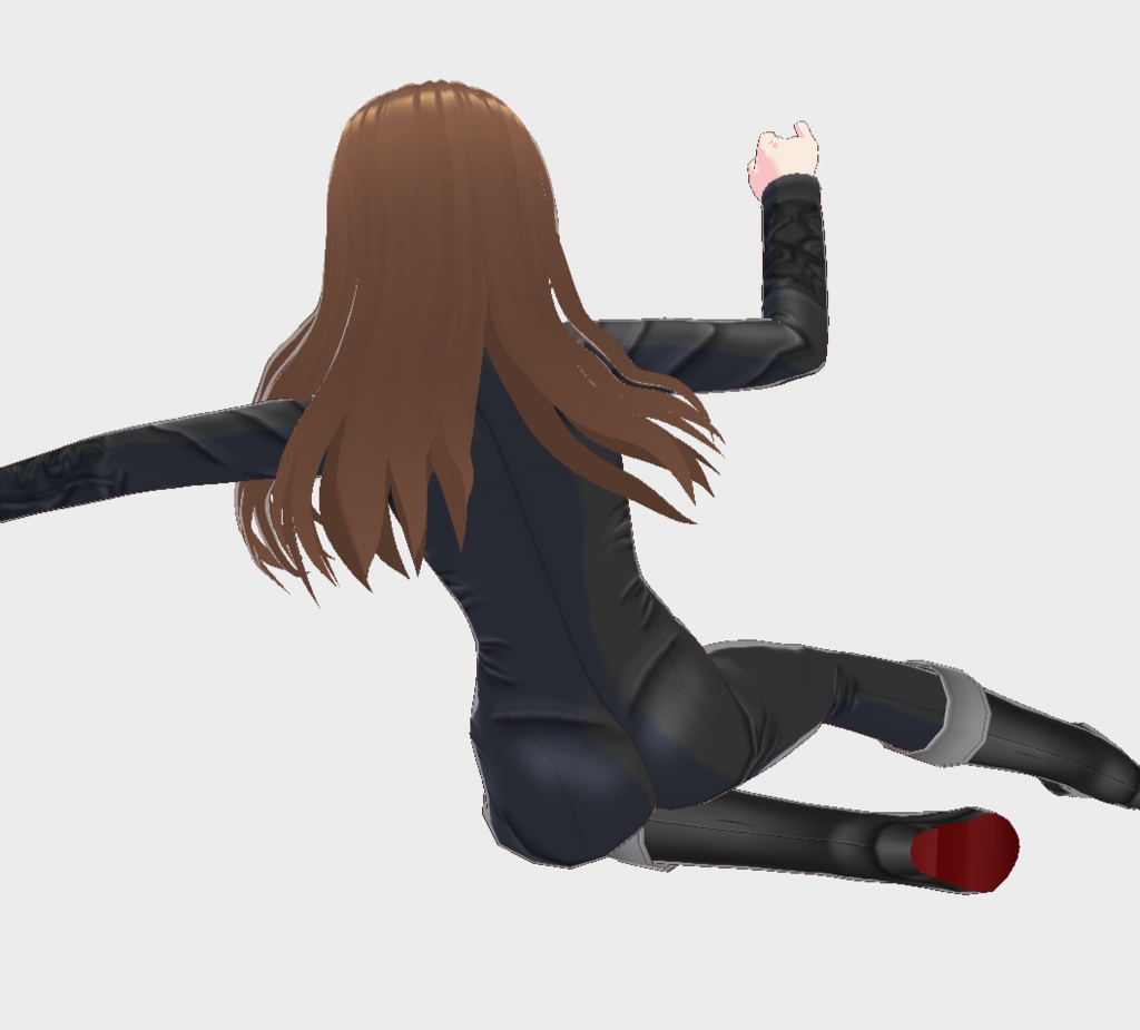 Vroid正式版向け フロントジッパーライダースーツ