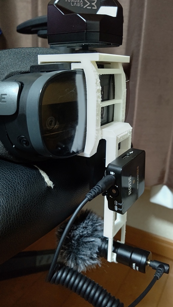 HTC Vive XR Elite フェイシャルトラッカー装着時用 トラッカーマウンター 3Dプリント用データ+おまけ