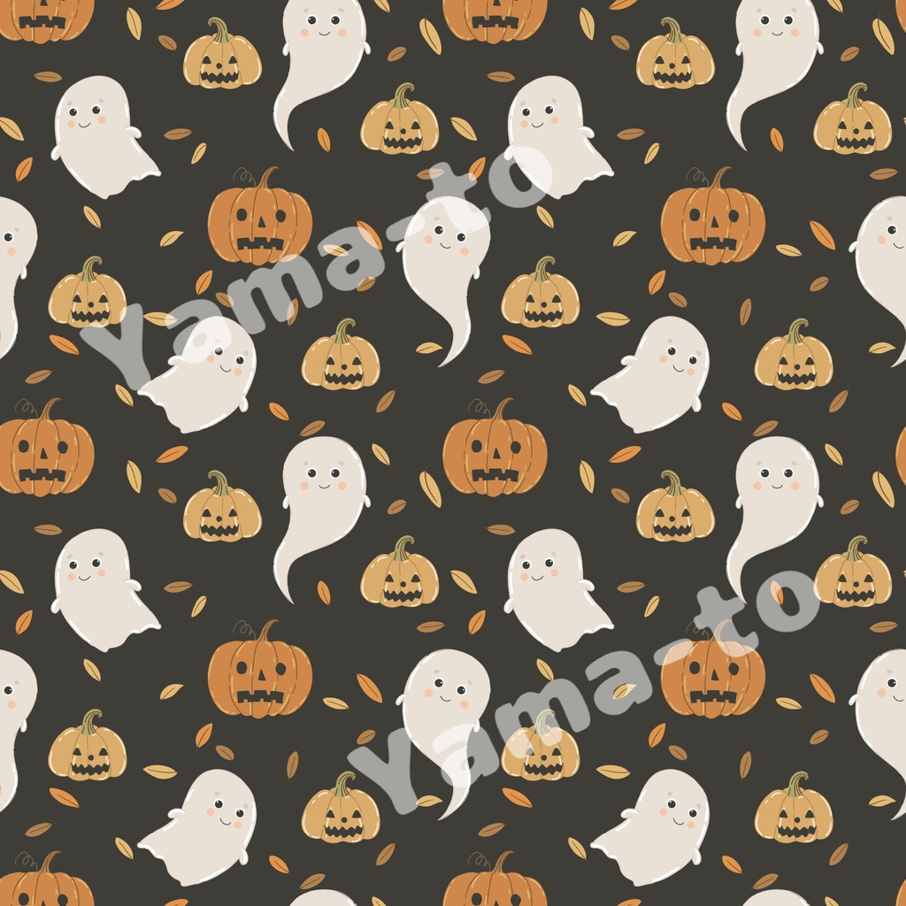 ハロウィンのおばけとかぼちゃ
