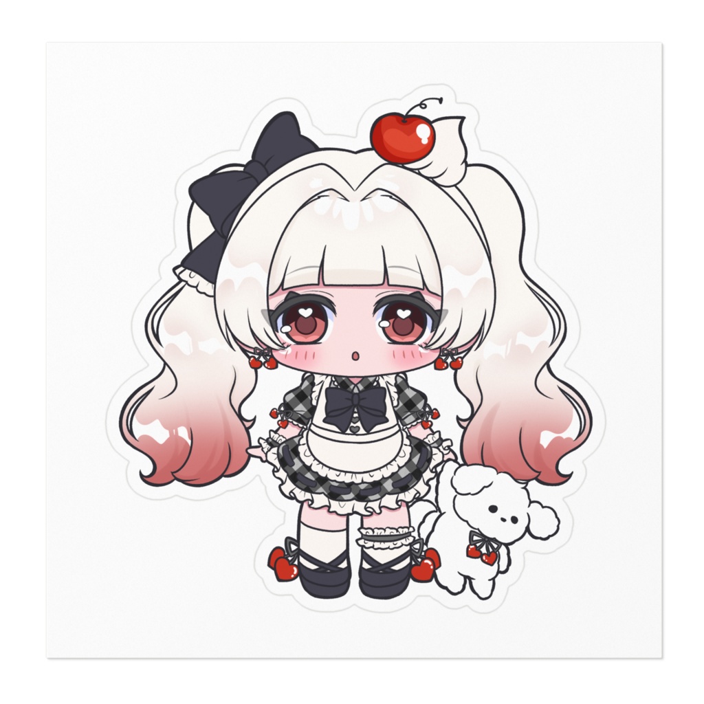 べるさま(黒)ステッカー