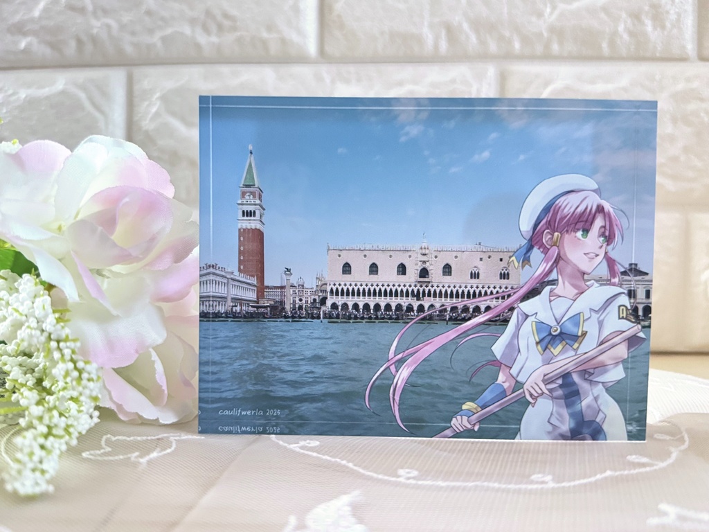 アクリルブロック【A:灯里×サンマルコ広場と運河】