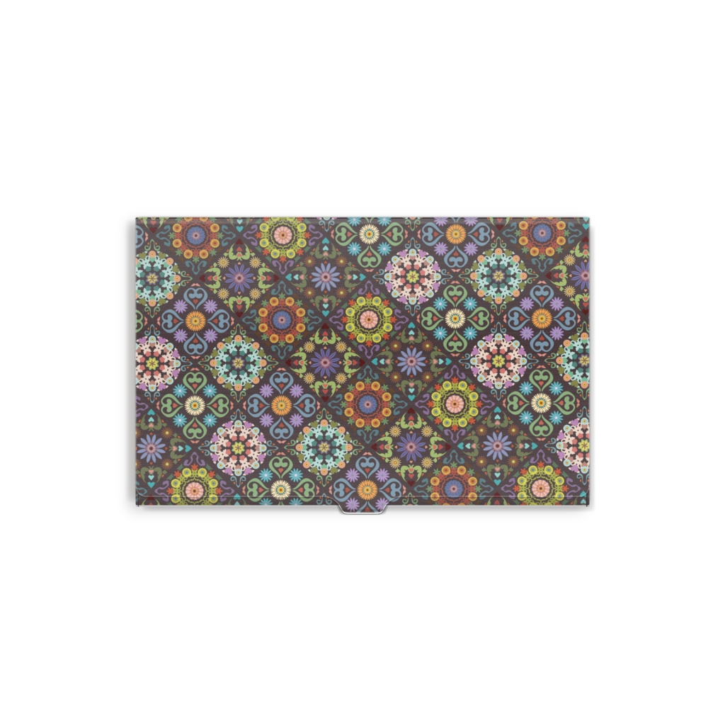 モザイクタイルみたいな名刺入れ。