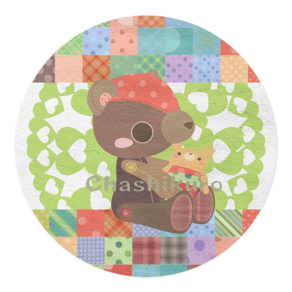 くまちゃんマスキングテープ。其の9【15㎜巾5m】