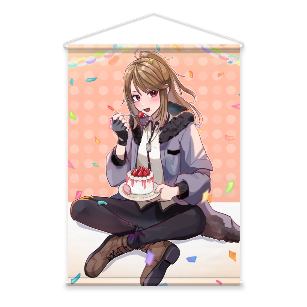 タペストリー　リトさん誕生日