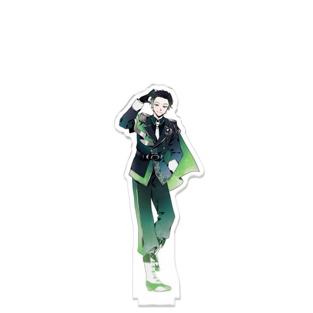 コラボ歌ってみた記念 つながるアクスタ 蛙野、ムーさん