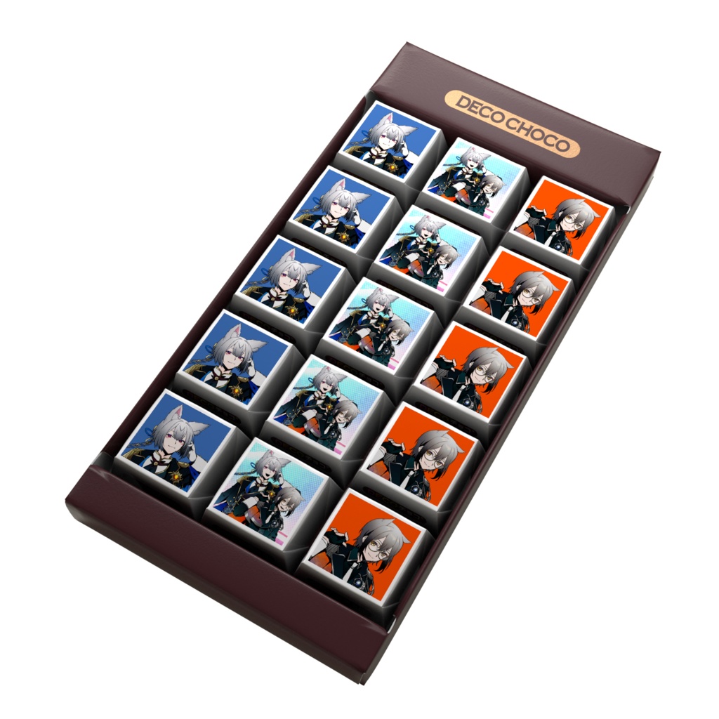 コラボ歌ってみた記念 DECOチョコ 紺上碧斗 帳ヨル