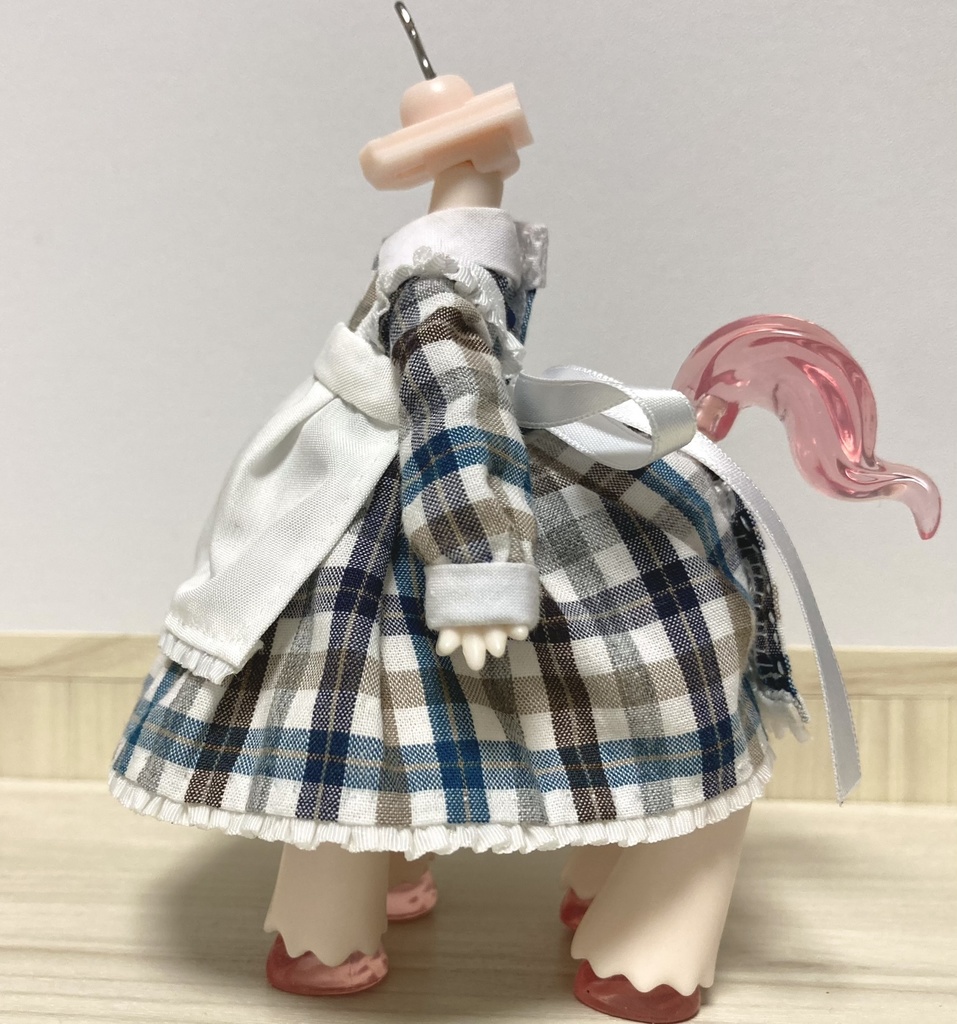 四つ足アンティーユ用・ワンピ+エプロンセット【試作品】