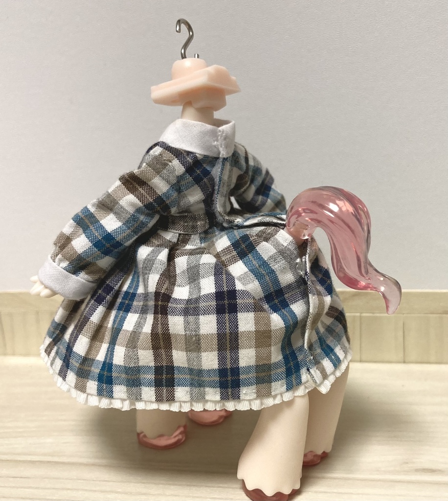 四つ足アンティーユ用・ワンピ+エプロンセット【試作品】