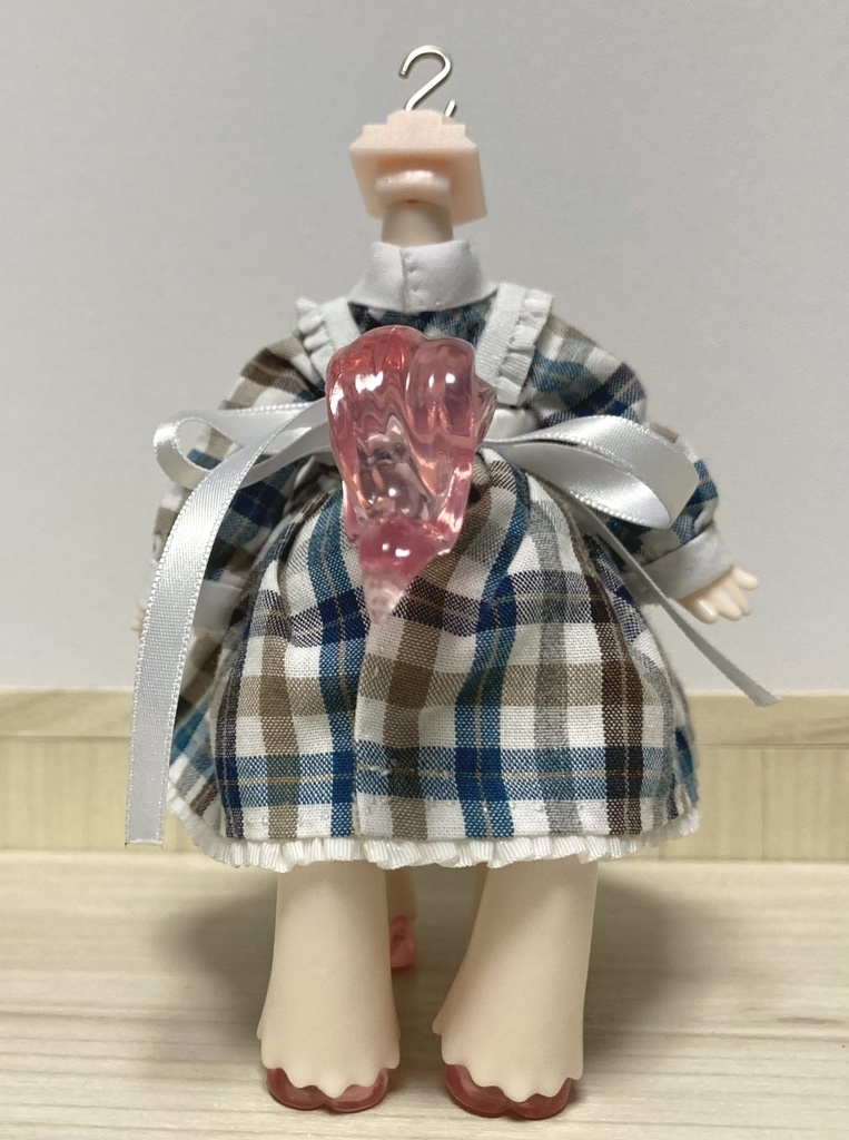 四つ足アンティーユ用・ワンピ+エプロンセット【試作品】