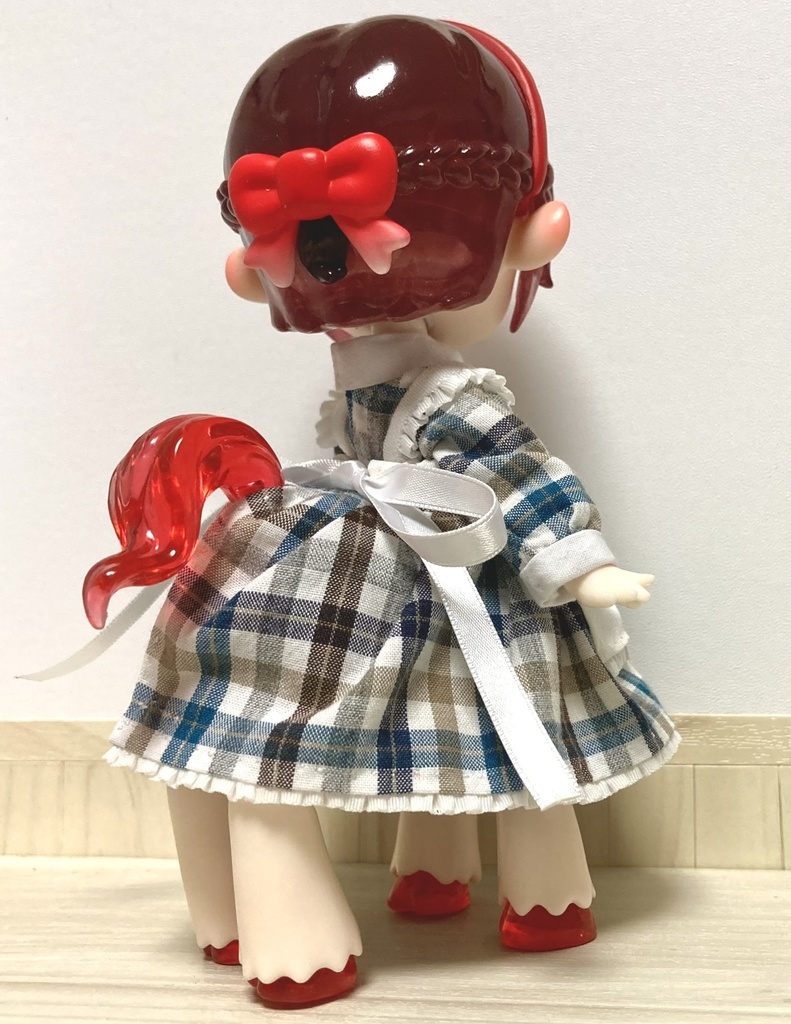 四つ足アンティーユ用・ワンピ+エプロンセット【試作品】