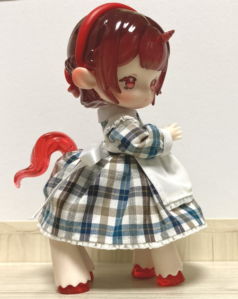 四つ足アンティーユ用・ワンピ+エプロンセット【試作品】