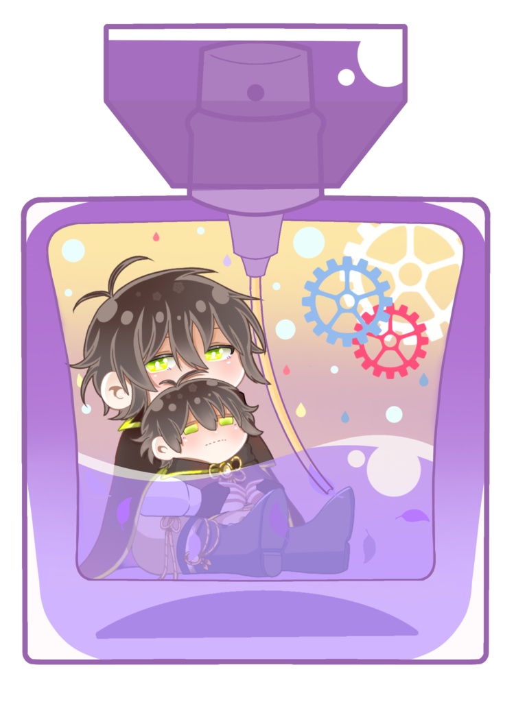 非公式香水風アクリルキーホルダー