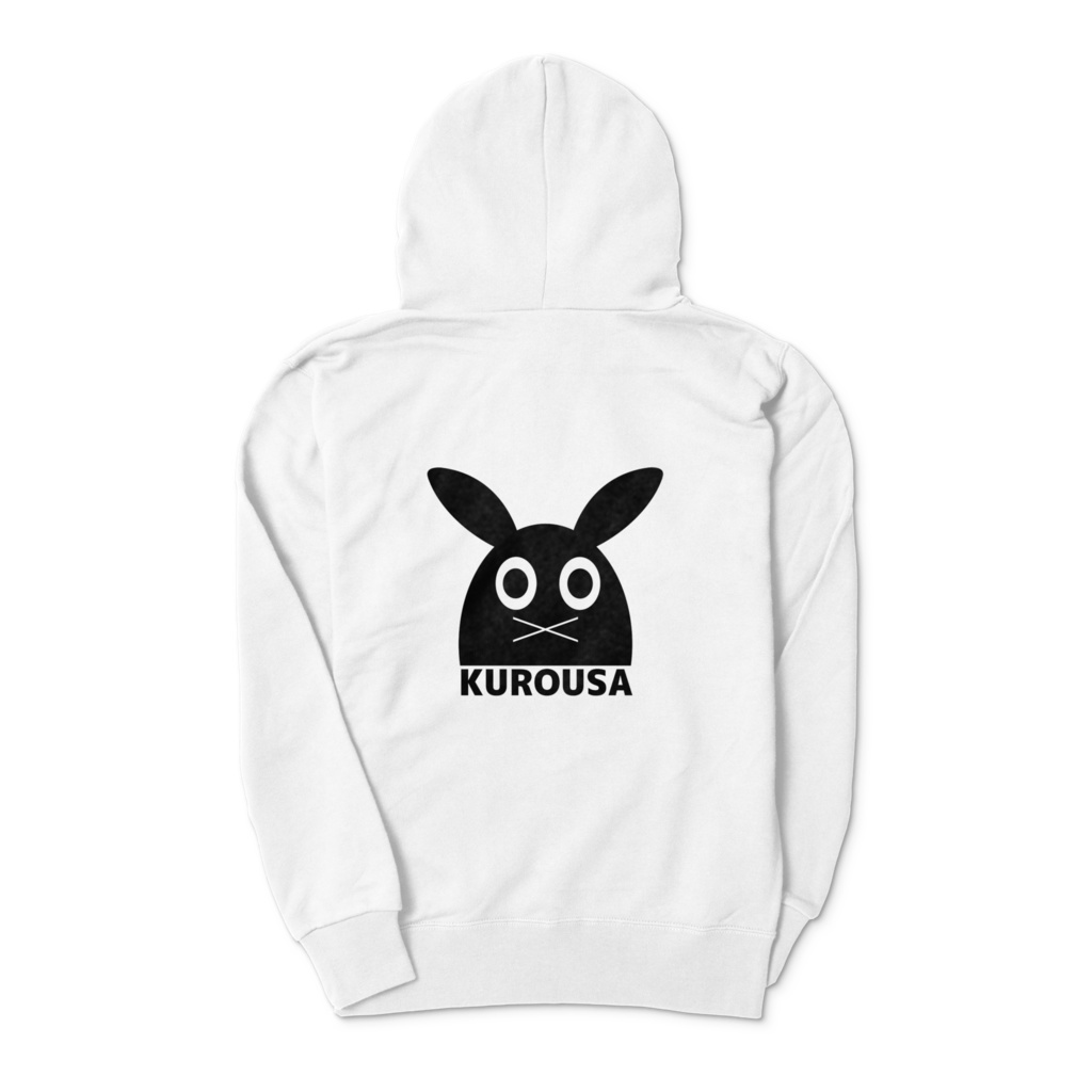 黒ウサデザイナーズ ジップパーカー