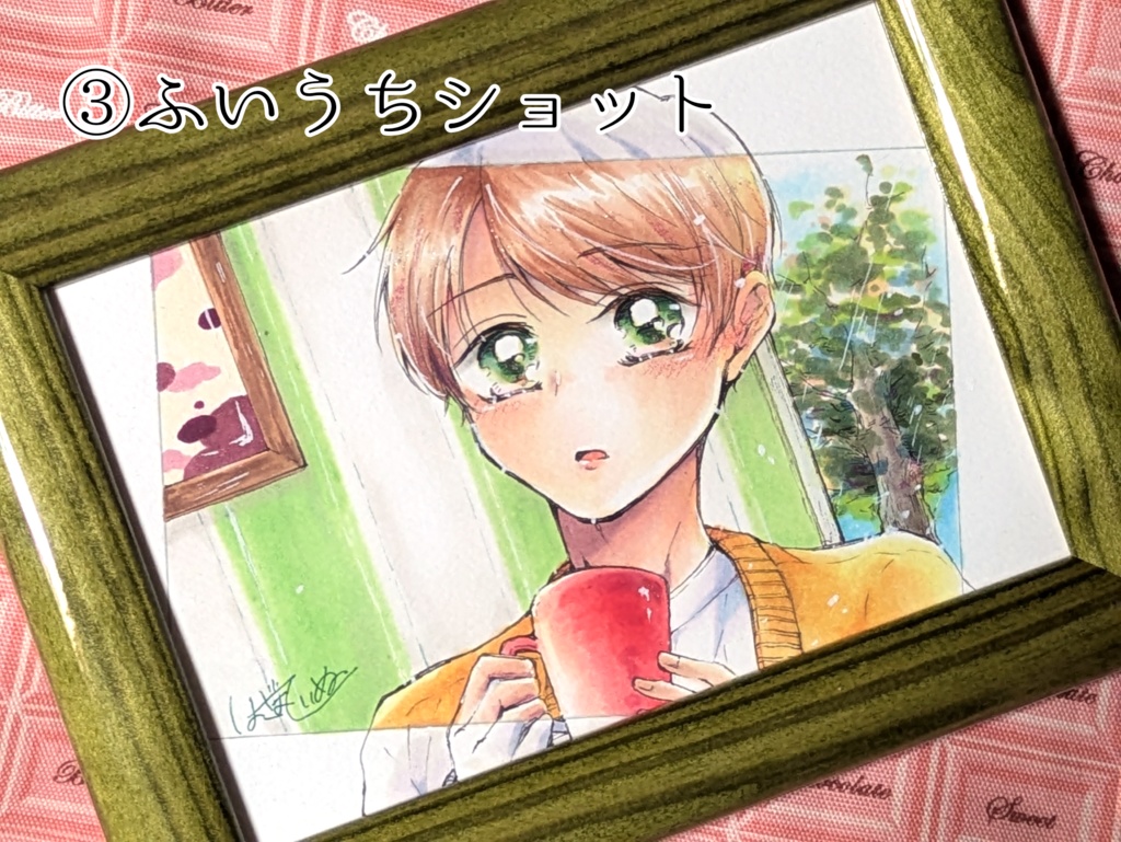 創作男子展原画(額付き)※キャプション必読