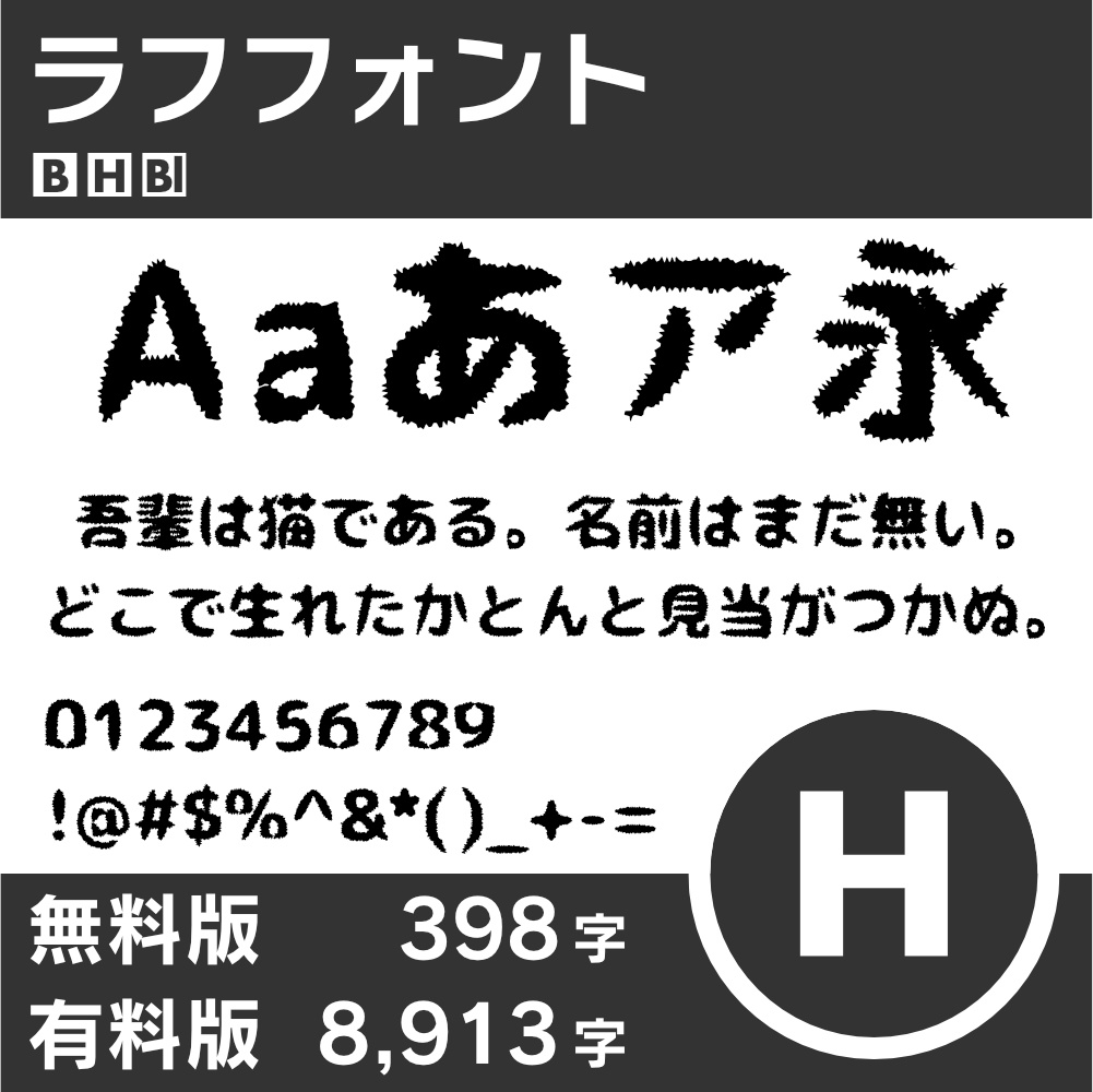 ラフフォント