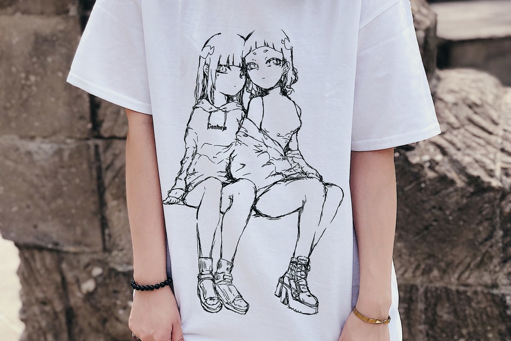 【受注生産品(月末締切・翌月末頃発送)】Gemineye オリジナルTシャツ