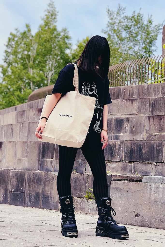 【受注生産受付中(月末締切・翌月末頃発送)】Gemineye オリジナルキャンバストートバッグ