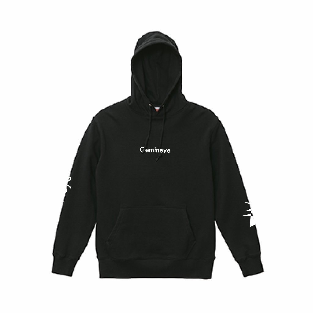 【受注生産品(月末締切&翌月末頃発送)】《背面無地》Gemineye オリジナルプルオーバーパーカー