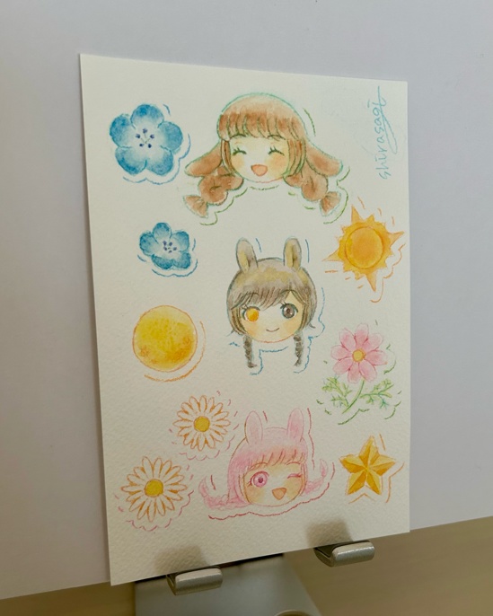 【フレームレス原画】うさ耳アイドル