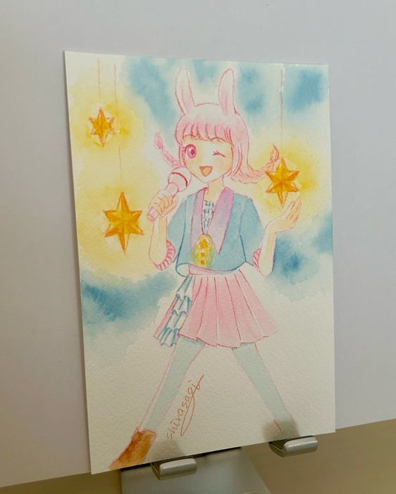 【フレームレス原画】うさ耳アイドル