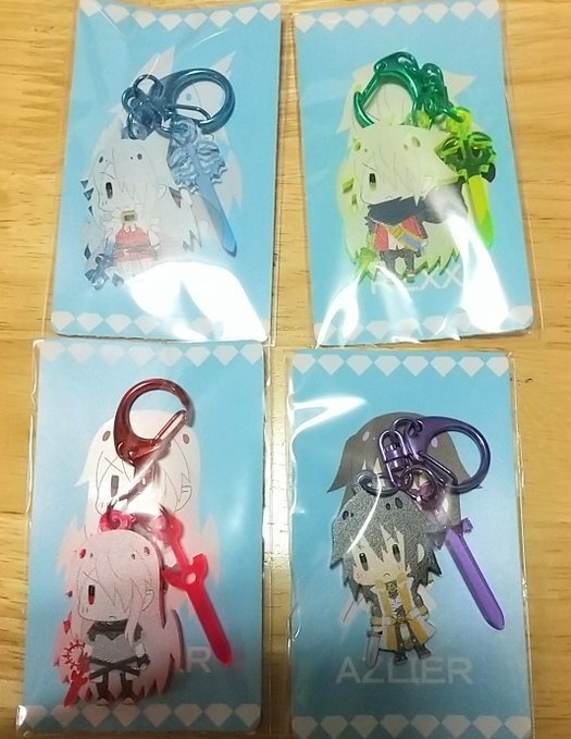 フチなしカラーアクリルキーホルダー