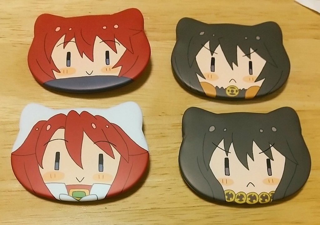 猫耳缶バッジ