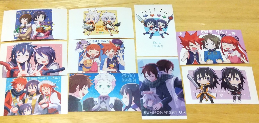 ミニイラストカード Cyanotype Booth