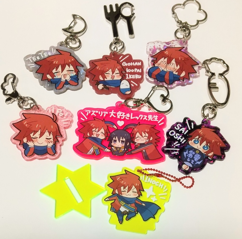 アズリア大好きレックス先生シール&アクキー