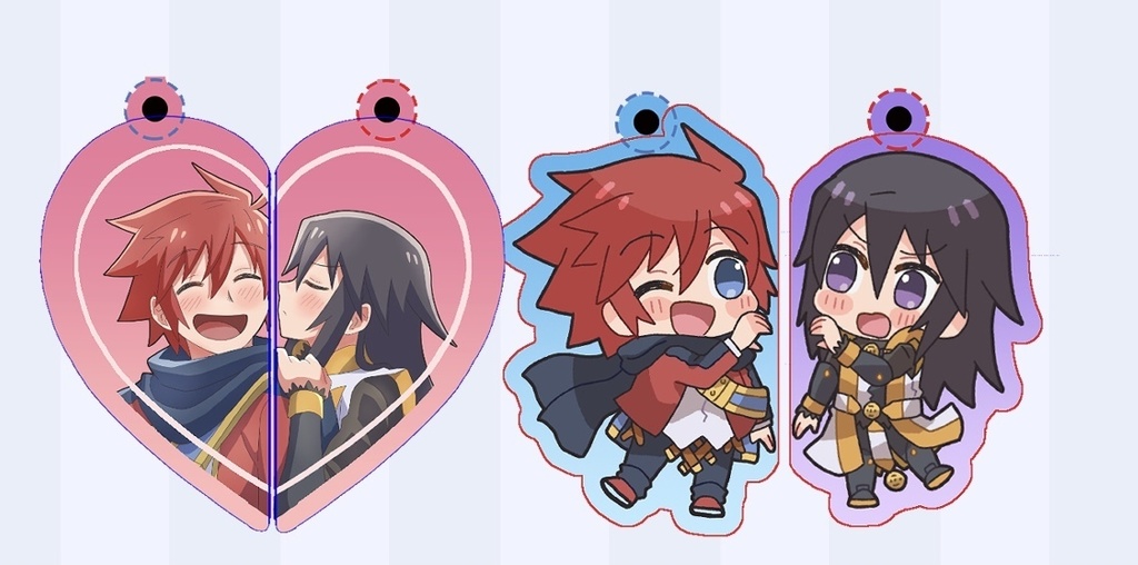 くっつく！ニコイチアクリルキーホルダー
