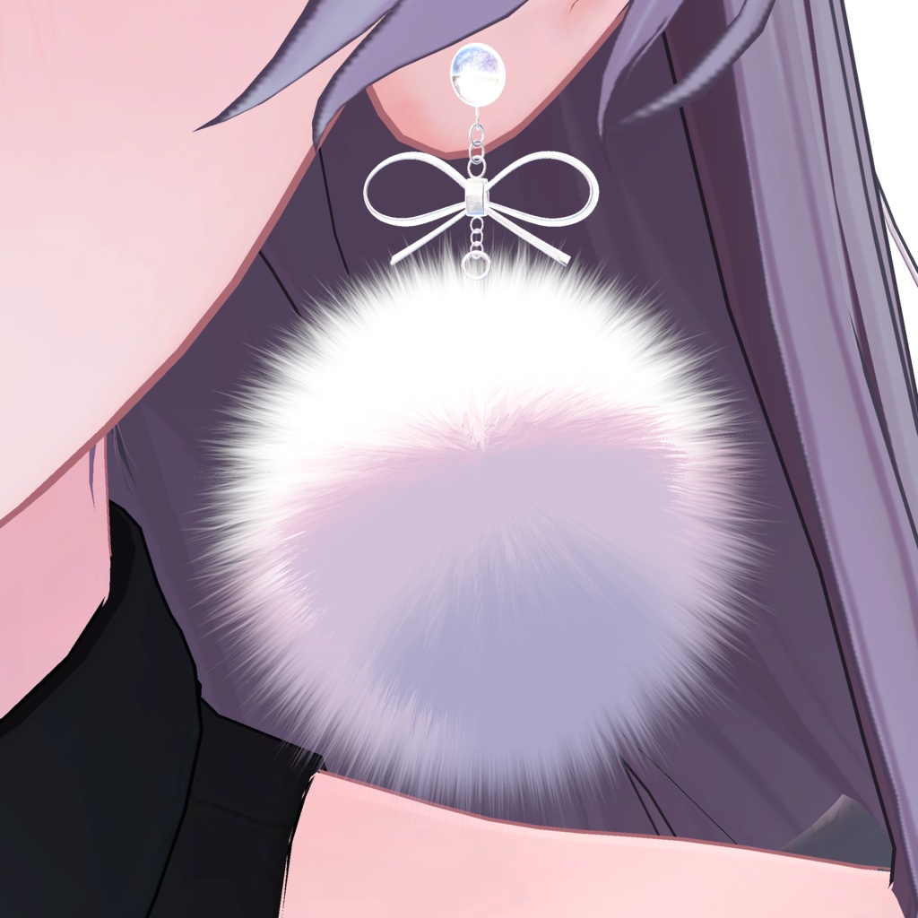 ふわふわファーイヤリング【MA対応】